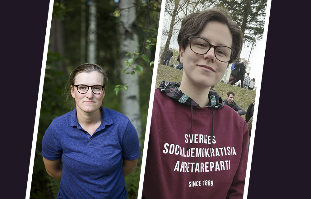 "Sverigedemokraterna värdesätter inte den akademiska friheten.", skriver Emma Fastesson Lindgren, förbundsordförande S-studenter, och Acacia Holland, Klubbordförande Laboremus, S-studenter Uppsala