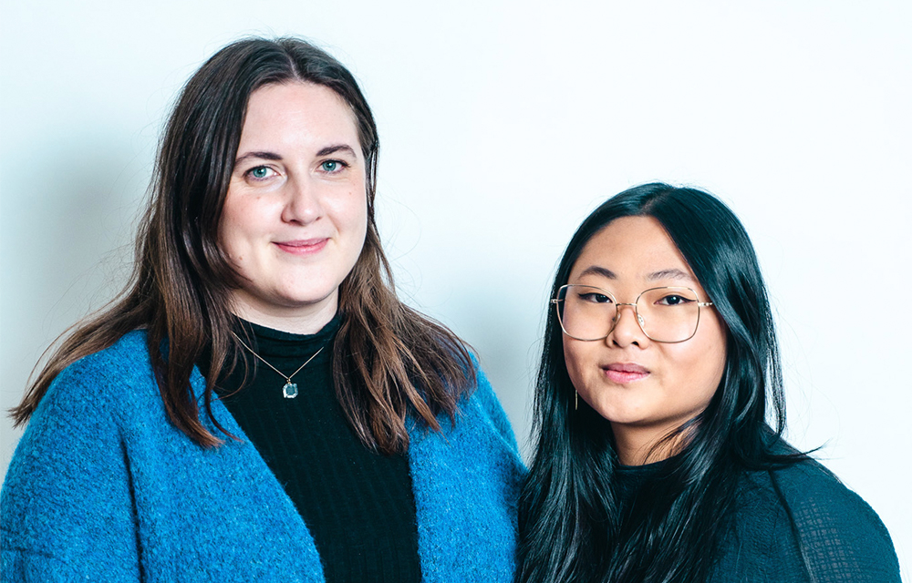 Student- och doktorandombuden Moa Inge och Julia Ekman guidar Uppsalas studenter i Ergos följetong - "Fråga ombuden". 