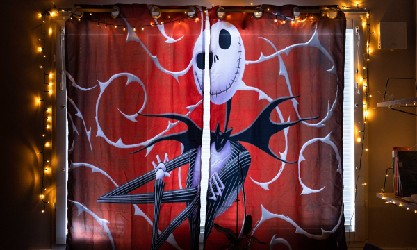 Jack Skellington curtains